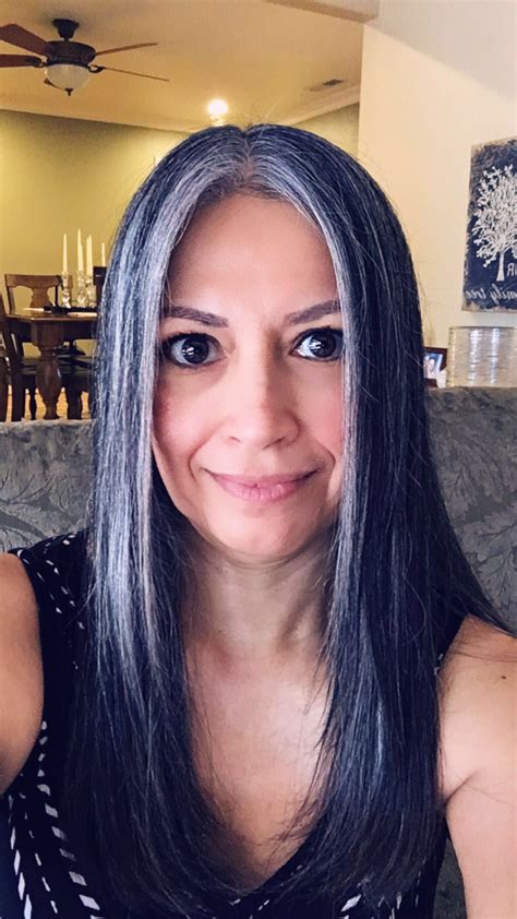 Silver Salt And Pepper Natural Strands Gray Hair Beauty Silver