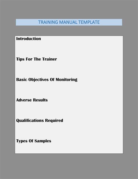 Training Manual 40 Free Templates Examples In MS Word