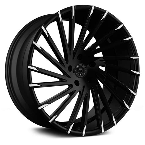 Lexani® Wraith 1pc Wheels Gloss Black With Machined Tips Rims