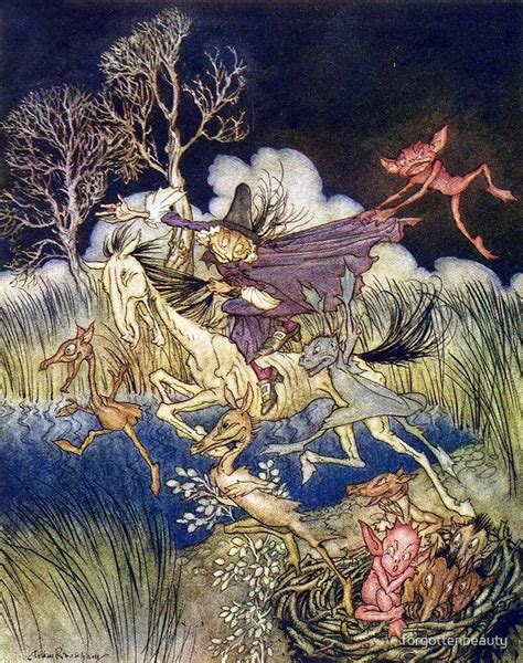 Sleepy Hollow Witch Arthur Rackham By Forgottenbeauty Redbubble