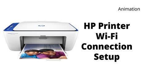 Hp Printer Wifi Connection Setup Animation Youtube