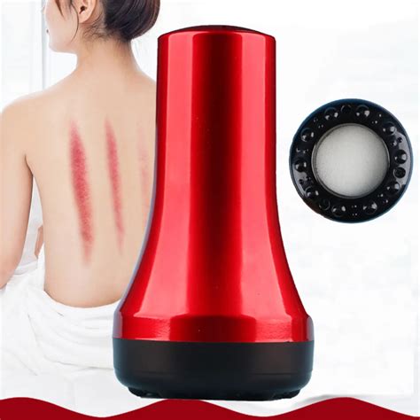 Electric Scraping Cupping Cans Guasha Suction Massager Negative Pressure Meridian Fat Burning