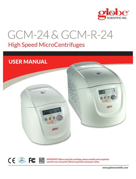 Globe Scientific Gcm 24 User Manual Pdf Download Manualslib