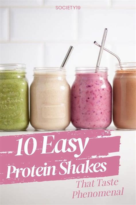 10 Easy Protein Shake Recipes That Taste Phenomenal Society19 Easy