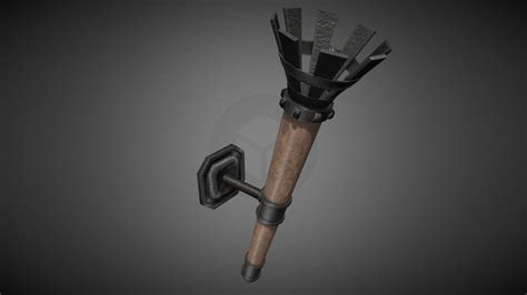 Medieval Wall Torch Download Free 3d Model By Kigha 77db436 Sketchfab