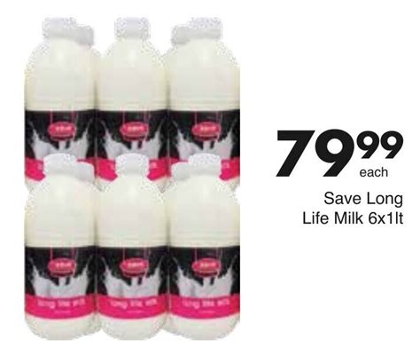 Save Long Life Milk 6 X 1lt Offer At Save