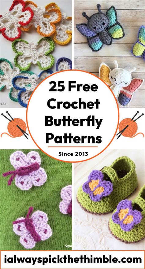 25 Free Crochet Butterfly Patterns PDF Pattern
