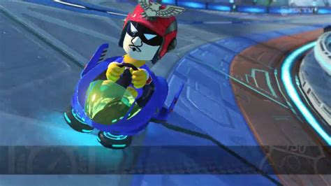 Mario Kart 8 Big Blue With Captain Falcon Mii Youtube