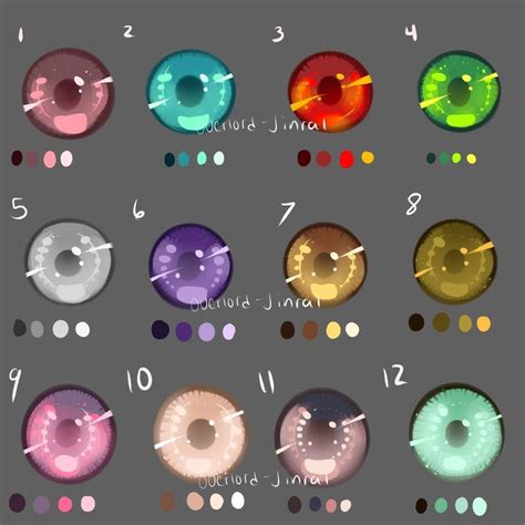 Eye Swatches By Overlord Jinral On Deviantart Palette Art Digital