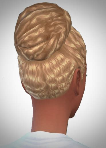 Birksches Sims Blog Mid Wave Knot Hair Sims 4 Hairs