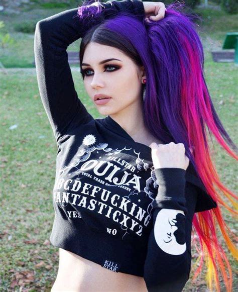 Goth Beauty Dark Beauty Dark Fashion Gothic Fashion Coloured Hair