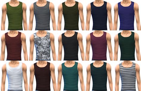My Sims 4 Blog Accessory Layered Tank For Males By Chiissims