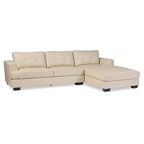 Baxton Studio Dobson Leather Modern Sectional Sofa Bed Bath And Beyond