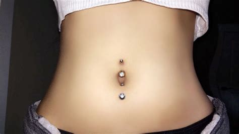 Top And Bottom Belly Button Piercing My Picture Bellybuttonpiercing