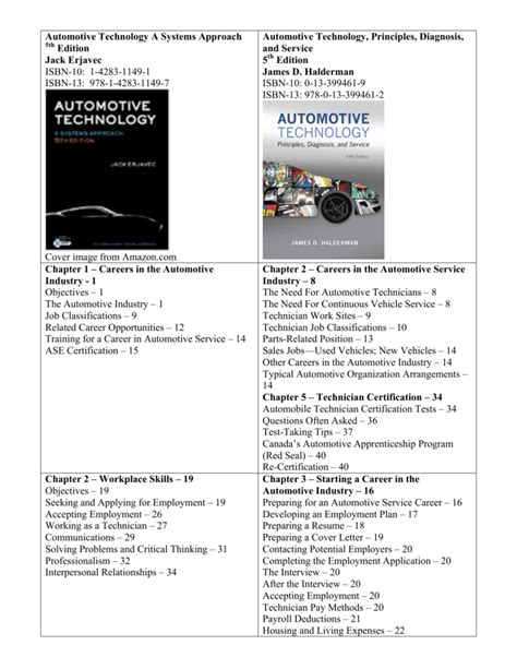 Automotive Technology 4th Edition Answer Key Technology