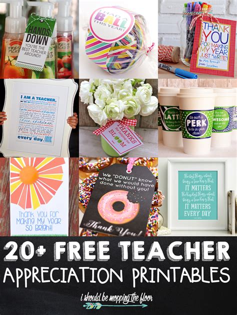 20 Free Teacher Appreciation Printables I Should Be Mopping The Floor