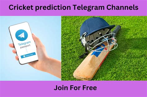 Cricket Prediction Telegram Channels Join Free Cricket Channels