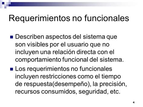 Requerimientos Funcionales Y No Funcionales Ppt Power