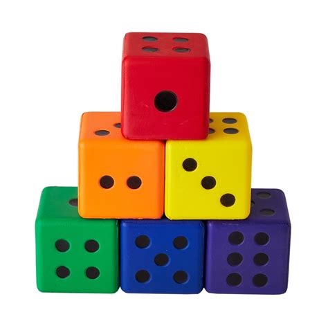 Colored Dice Set Of 6 Dice Set Color Settings