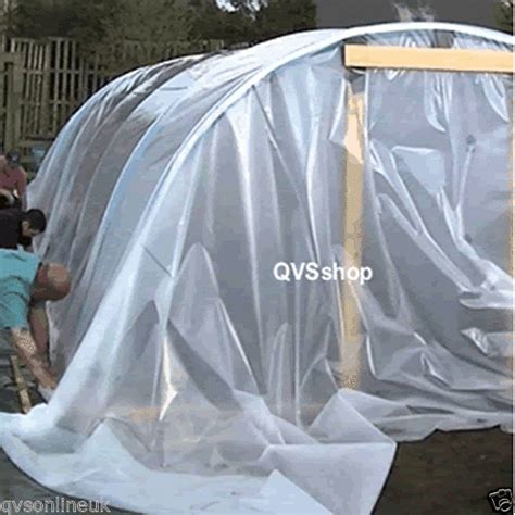 2m X 6m Thick Clear Heavy Duty Polythene Sheeting 1000g Greenhouse