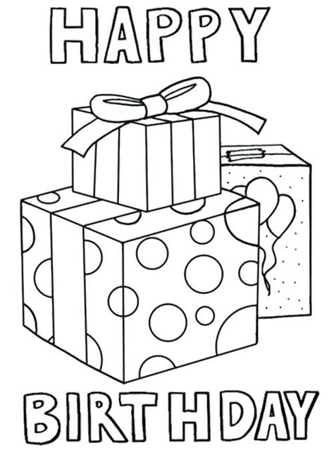 25 Free Printable Happy Birthday Coloring Pages Happy Birthday