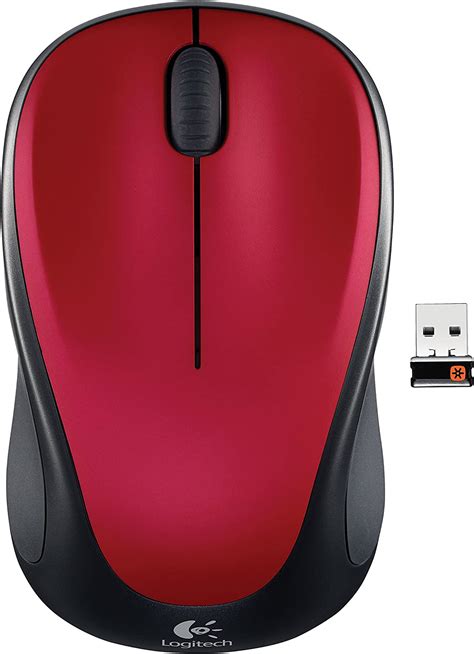 Logitech Wireless Mouse M317 With Unifying Receiver Red