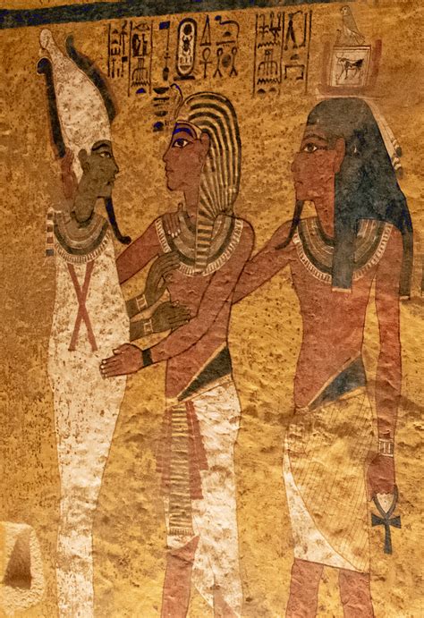 Details Of The Painting On The Wall Of The Burial Chamber Of King