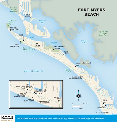 Fort Myers Beaches Map | Beach Map