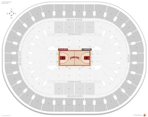 Cleveland Cavaliers Seating Guide Rocket Mortgage Fieldhouse Within