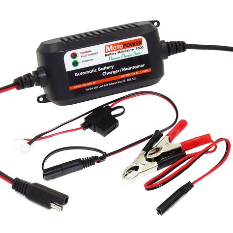 MOTOPOWER MP A V Fully Automatic Battery Charger Maintainer For Cars Motorcycles
