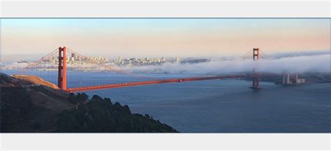 The Golden Gate Bridge San Francisco Panorama Foto