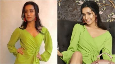 Shraddha Kapoor Adds A Chic Touch To Mini Wrap Dress With K Pumps For Shoot Fashion Trends