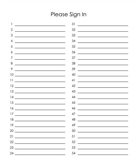 Find & download the most popular blank sign vectors on freepik free for commercial use high quality images made for creative projects. Event Sign In Sheet Template - 17+ Free Word, PDF ...