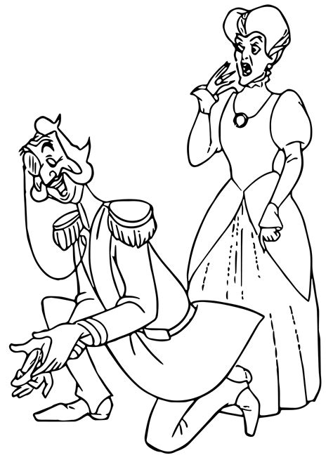 cinderella lady tremaine anastasia drizella and lucifer coloring pages 20