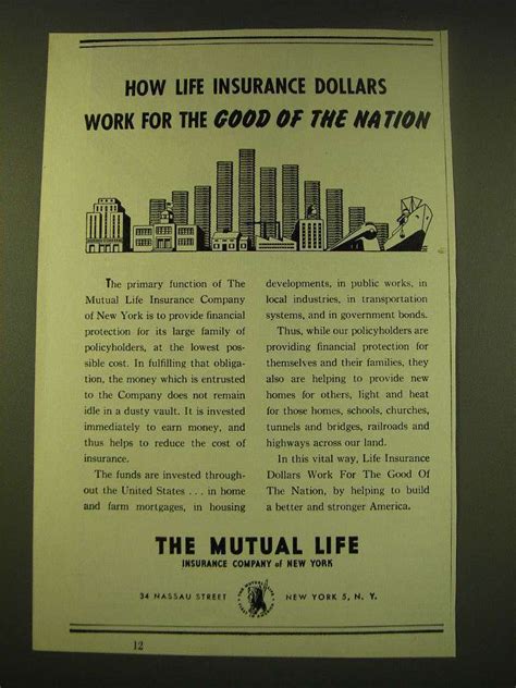 Average liberty mutual insurance hourly pay ranges from approximately $26.00 per hour for courtesy associate to $70.00 per hour for senior business analyst. 1950 The Mutual Life Insurance Company of New York Ad | eBay
