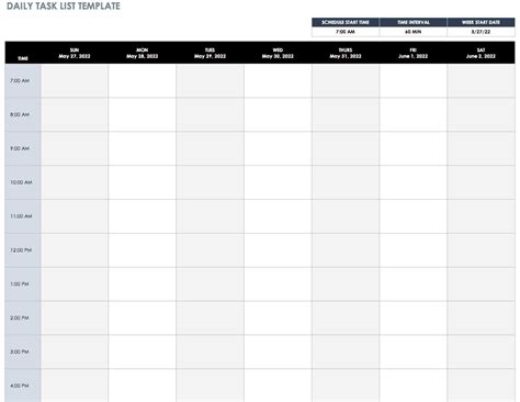 Monthly Calendar Checklist Excel Template Calendar Template Printable