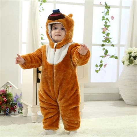 Bramble Bear Onesie For Baby And Toddler Animal Pajama Kigurumi Halloween