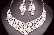 jewelry brides sets imitation earring jewellery pearl bridal necklace costume luxury party wedding set