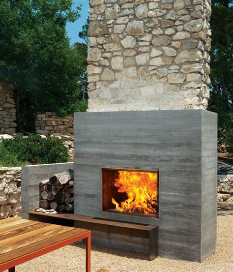 Outdoor Fireplace Chimney Design
