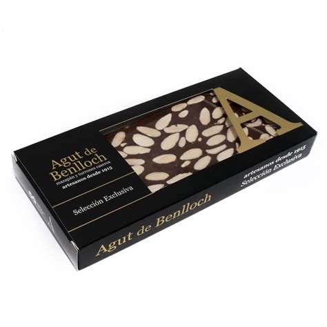 Chocolate negro con almendra caja Selección Turrones Agut