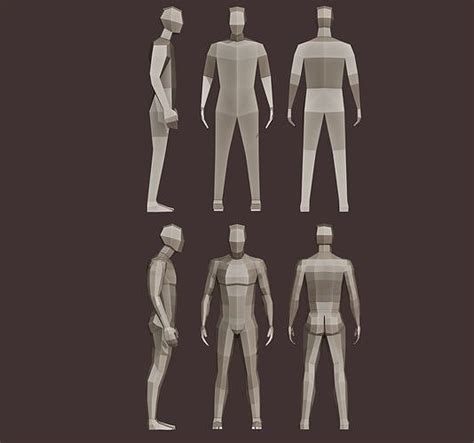 Low Poly Human Free Vr Ar Low Poly 3d Model Cgtrader