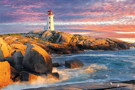 Peggys Cove Lighthouse Nova Scotia Athena Posters