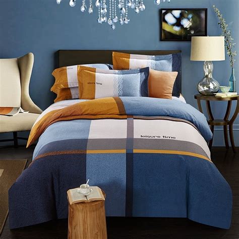 Find here many orange and grey bedding sets. Simply Chic Deep Blue Grey Orange and White Patchwork ...