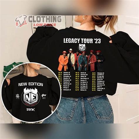 New Edition Culture Tour 2023 T Shirt New Edition 2023 Tour Merch