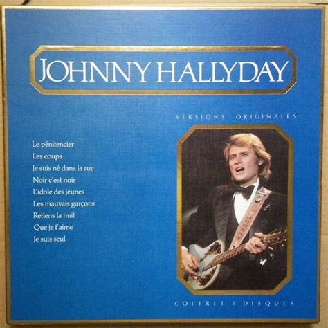 Johnny Hallyday Versions Originales Coffret 3 Disques Johnny