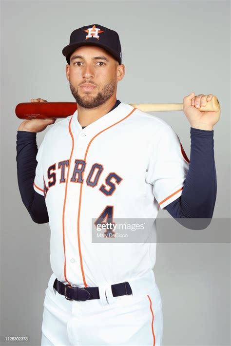 George Springer Of The Houston Astros Poses During Photo Day On