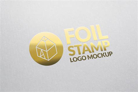 Fully customizable change background texture, color of the background texture, change the color of the card, either use gold or silver foil. Foil Stamp Logo Mockup on Behance