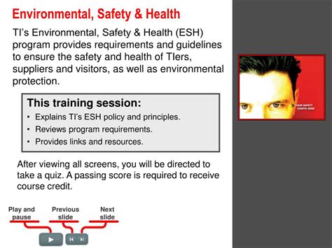 Ppt Environmental Safety And Health Compliance Training Powerpoint