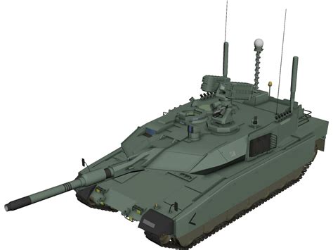Altay Tank 3d Model 3dcadbrowser