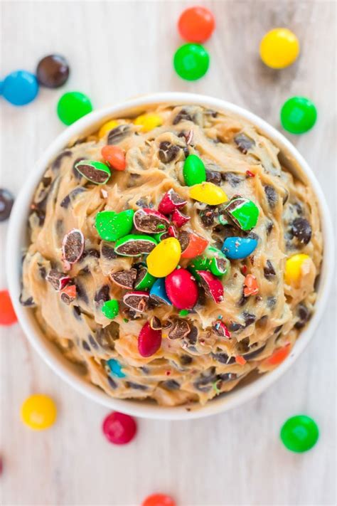 Monster Cookie Dough Dip With Peanut Butter Dessert Recipes Easy